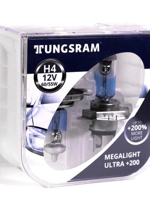 Комплект галогеновых ламп Tungsram H4 60/55W 12V (2 шт./пласти...