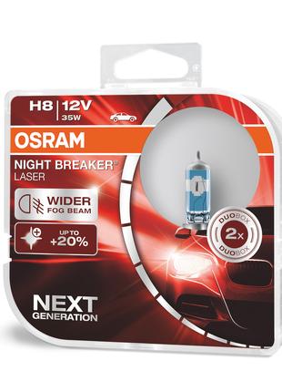 Комплект галогенових ламп Osram 64212NL H8 Night Breaker LASER...