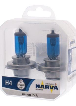 Комплект галогеновых ламп NARVA 48680 TWIN SET H4 12V 60/55W R...
