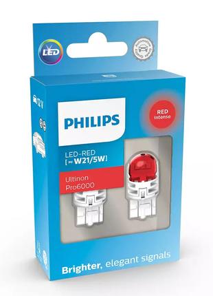 Комплект светодиодных ламп Philips 11066RU60X2 W21/5W LED Ulti...