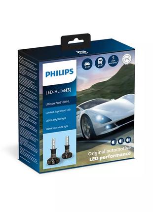 Комплект светодиодных ламп PHILIPS H3 11336U91X2 LED Ultinon P...