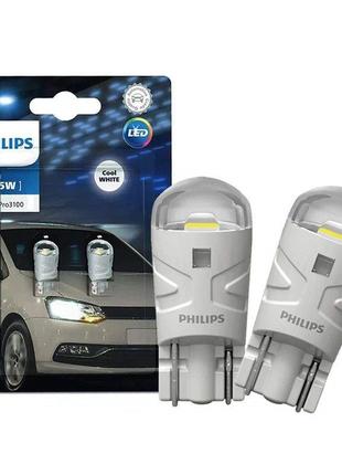 Комплект светодиодных ламп PHILIPS 11961CU31B2 W5W (T10) LED w...