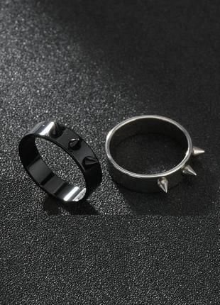 Шикарное кольцо с шипами в стиле панк рок хип-хоп унисекс