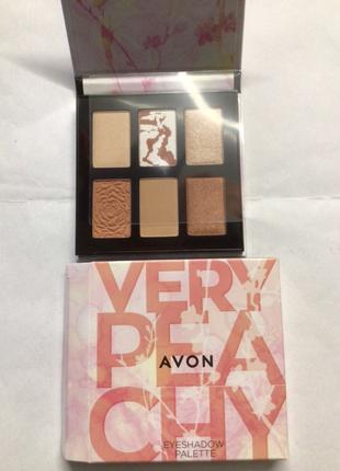 Тени для глаз 6 оттенков Avon