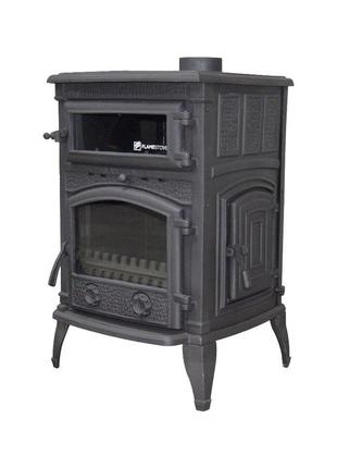 Чугунная печь Flame Stove Sirius Mega с духовкой и боковой две...