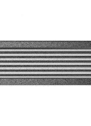 Решетка черно-серебряная с жалюзями 17x49