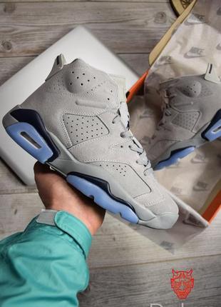 Кроссовки nike air jordan 6 gray