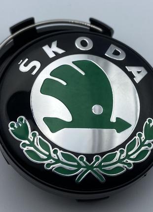 Колпачок с логотипом Skoda щкода для оригинальных литых дисков...