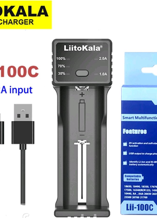 Універсальний Зарядний пристрій Liitokala Lii-100C/Li-ion/NiMh/Cd
