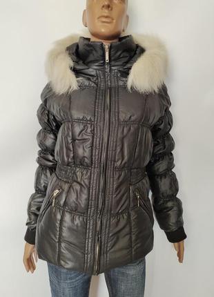 Женская стильная теплая куртка пуховик tally weijl, р.s/m
