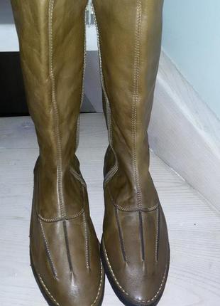 Классные кожаные сапоги бренда gidigio,италия, размер 38 ( 24,...