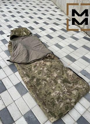 Тактический спальный мешок зимний военный пиксель,спальный меш...