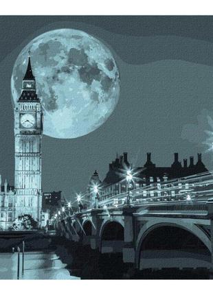 Картина по номерам Ночь в Лондоне KHO3614 40х50см IDEYKA