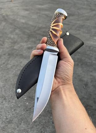Нож Дракон с ножнами для охоты туризма