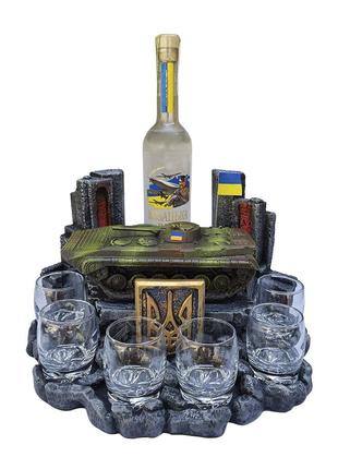Український "БМП-1" декоративна підставка для алкоголю, темати...