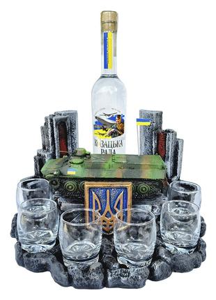 "Український тягач МТ-ЛБ" декоративна підставка для алкоголю, ...