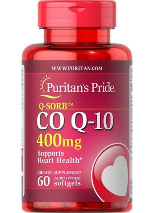 Натуральная добавка Puritan's Pride CO Q10 400 mg, 60 капсул