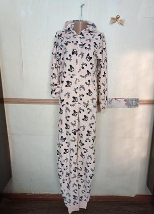 Мягкая пушистая пижама слип р.xs