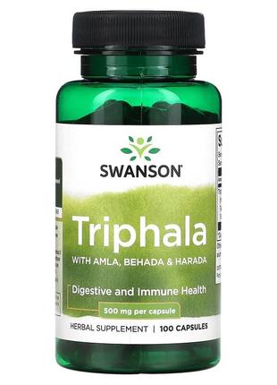 Трифала 500 мг Swanson Triphala здоровье пищеварительной и имм...