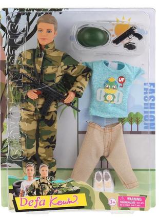 Кукла кен в военной форме defa 8412 на шарнирах
