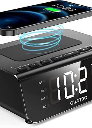 GIISSMO B01 Цифровой будильник с FM-радио, Bluetooth колонка, ...