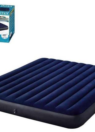 Надувний матрац двомісний intex 64755 classic downy airbed dur...