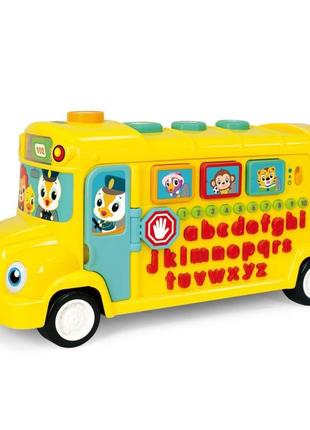 Музыкальная развивающая игрушка школьный автобус 3126 на англи...