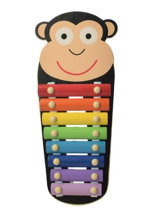 Детская игрушка ксилофон ww-189 деревянный