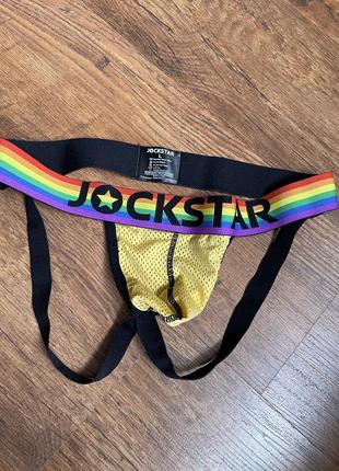 Jockstrap труси стрінги чоловічі pride rainbow jockstar жовті ...