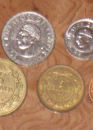 Монеты Гондураса - 5 шт.