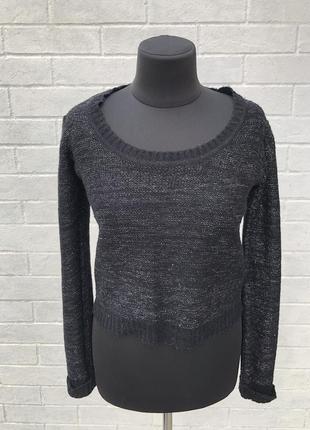 Продам черный свитер с серебром
