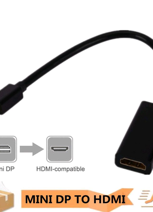 Mini DP к HDMI Адаптер 1080Р, Конвертер