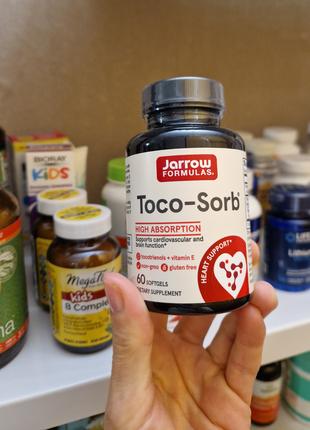 Jarrow Formulas, Toco-Sorb, смесь токотриенолов и витамина Е,