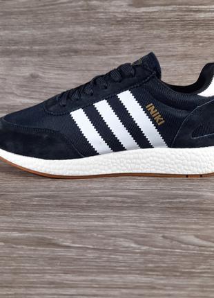 Кроссовки мужские летние Adidas Iniki .Синие. Мужские кроссовк...