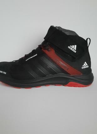 Кроссовки мужские кожаные на меху высокие Adidas Terrex .