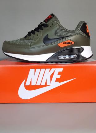 Кроссовки мужские зеленые Nike Air Max 90.