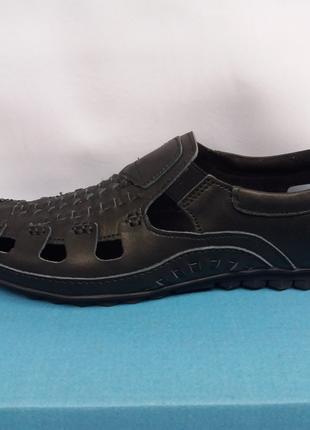 Сандалии туфли летние мужские черные М15027 43 размер