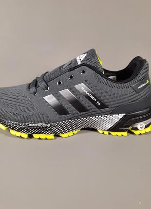 Кросівки чоловічі Adidas Marathon сірі.Бренд.