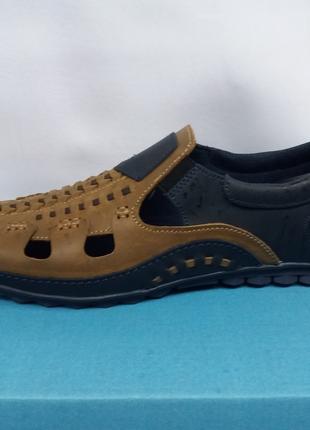 Сандалии туфли летние мужские комбинированые М15029 45размер