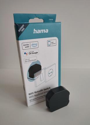 Wi-Fi реле Hama для освітлення і розеток (прихований монтаж) Tuya