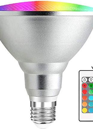 Світлодіодна лампа Bonlux 20 Вт RGB E27 PAR38 Водонепроникна з...