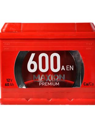 Автомобильный аккумулятор Maxion Premium 60Аh 600EN (+/-)