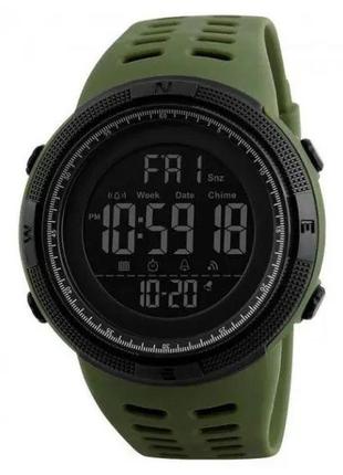 Часы наручные мужские skmei 1251ag army green, часы наручные э...