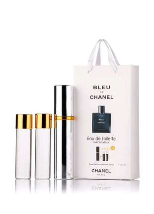 Chanel bleu de chanel, 3x15 ml, lux якість, подарунковий набір!