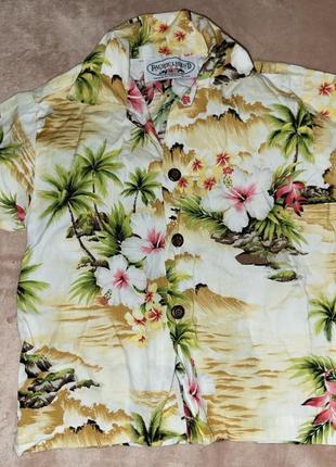 Гавайская рубашка на 2-3 года