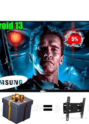 Телевізор Samsung Smart TV 34 LED Android 13 Смарт ТВ + кріпле...