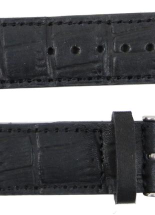 Кожаный ремешок для часов Mykhail Ikhtyar Ш22 мм черный