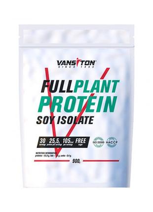 Протеїн Vansiton Full Plant Protein Soy Isolate, 900 грам Шоколад