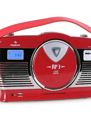 Auna RCD-70 ретро радіо FM USB CD 10009116
