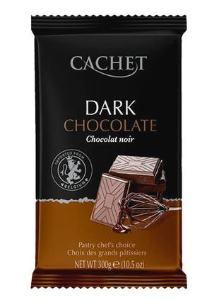 Шоколад чёрный Cachet 53% какао 300 г